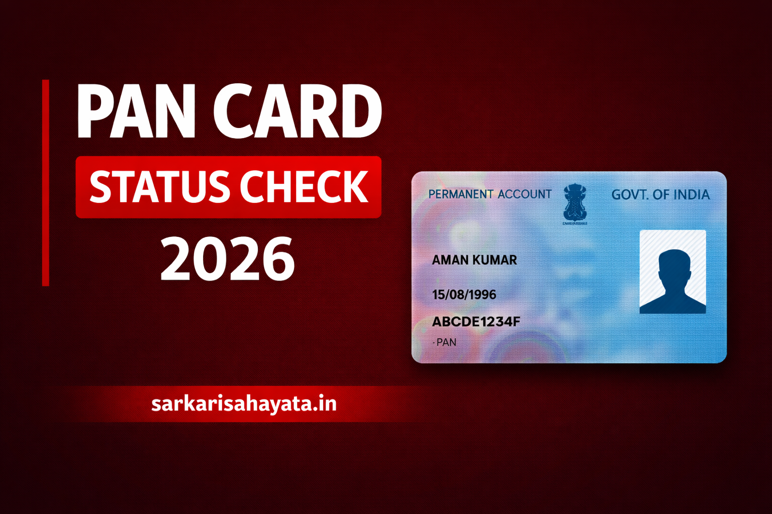 PAN Card Status Check 2026