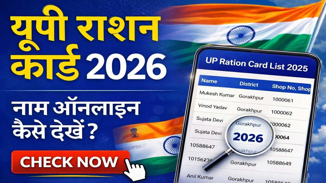 UP Ration Card List 2026 – अपना नाम ऑनलाइन कैसे देखें?