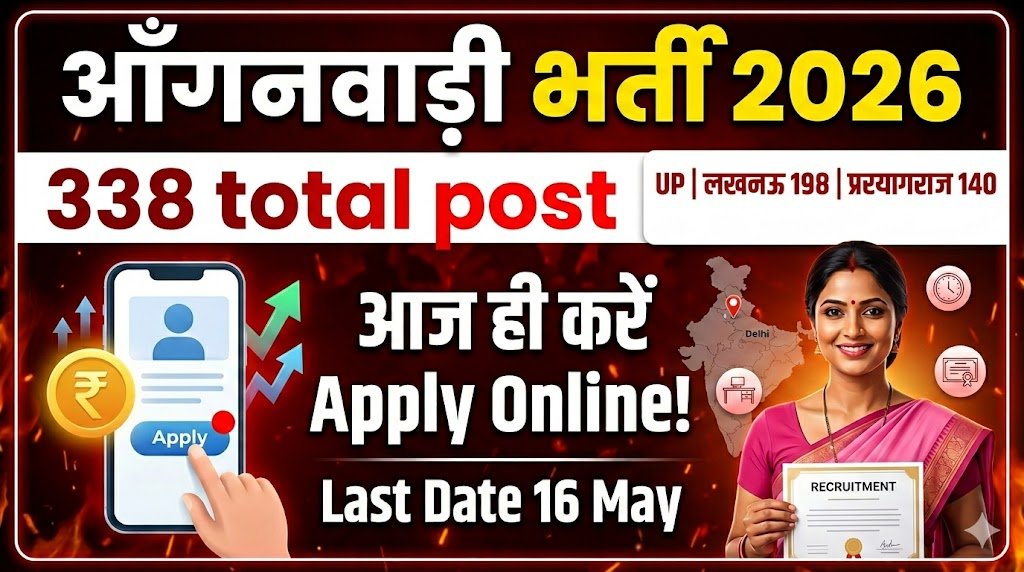 Anganwadi Recruitment 2026: UP Lucknow 198 Posts, Prayagraj 140 Posts — Apply Online Last Date 16 May