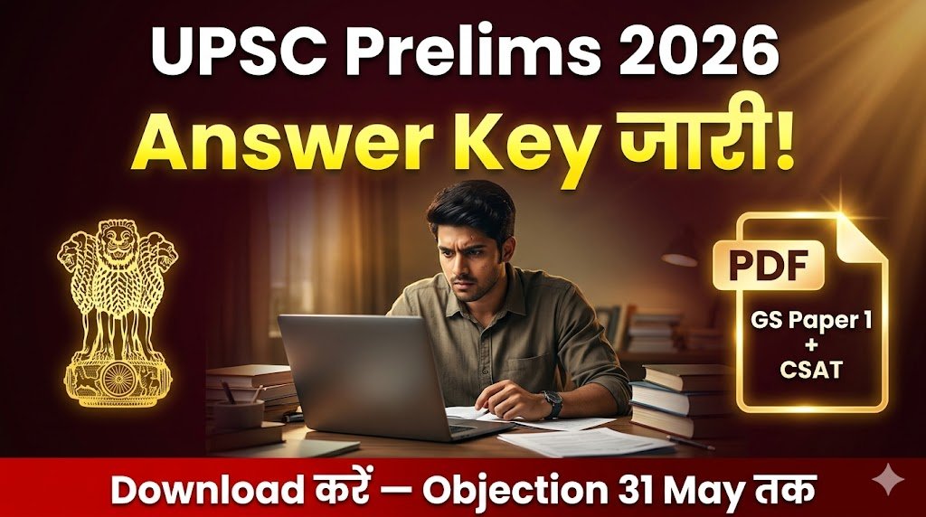 UPSC Prelims Answer Key 2026: पहली बार Provisional Key जारी — Download PDF और Objection कैसे करें